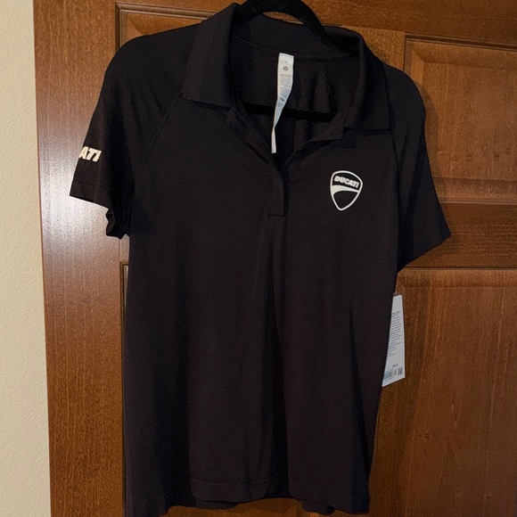 lululemon athletica Tops - Lululemon Women’s Ducati Black Polo Shirt